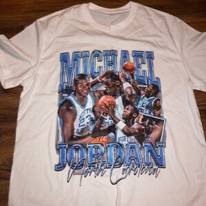 Jordan White and Blue Graphic Tee